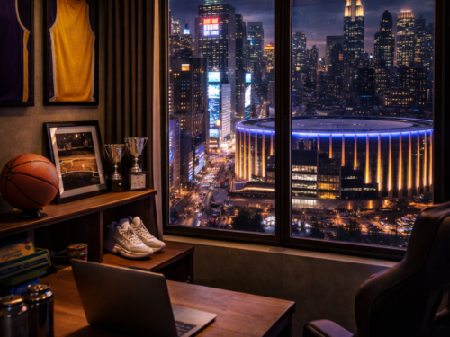 Vue sur New York la nuit