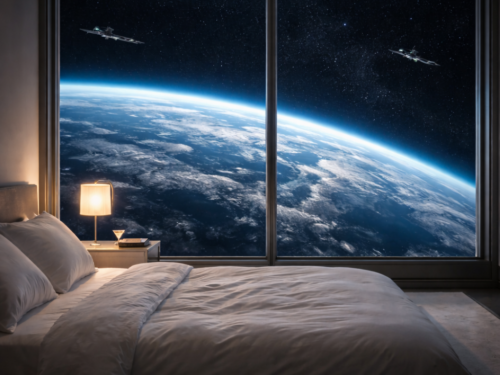 Vue sur la terre depuis l'espace